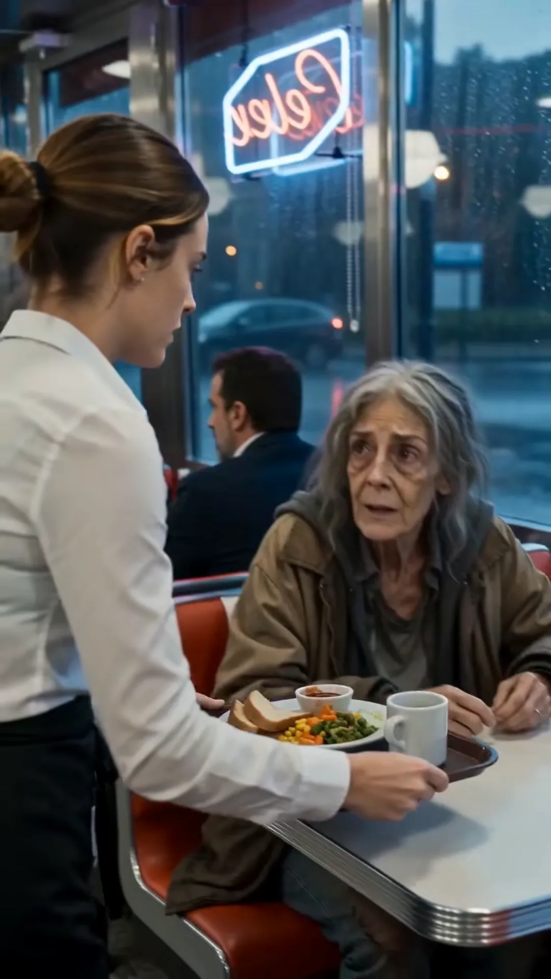 Une serveuse a offert un repas gratuit à une femme âgée affamée… son patron voulait la congédier, jusqu’à ce que la femme fasse un appel inattendu.