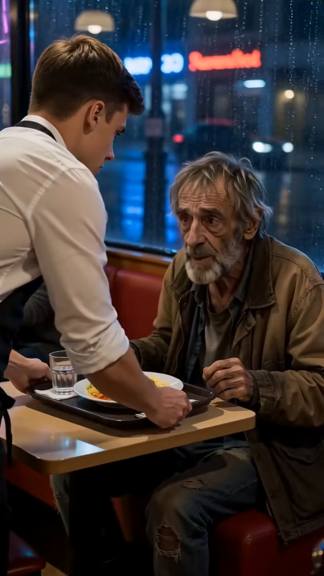 **Il offre un repas à un vieil homme sans argent… puis découvre que sa mère lui avait sauvé la vie trente ans plus tôt**