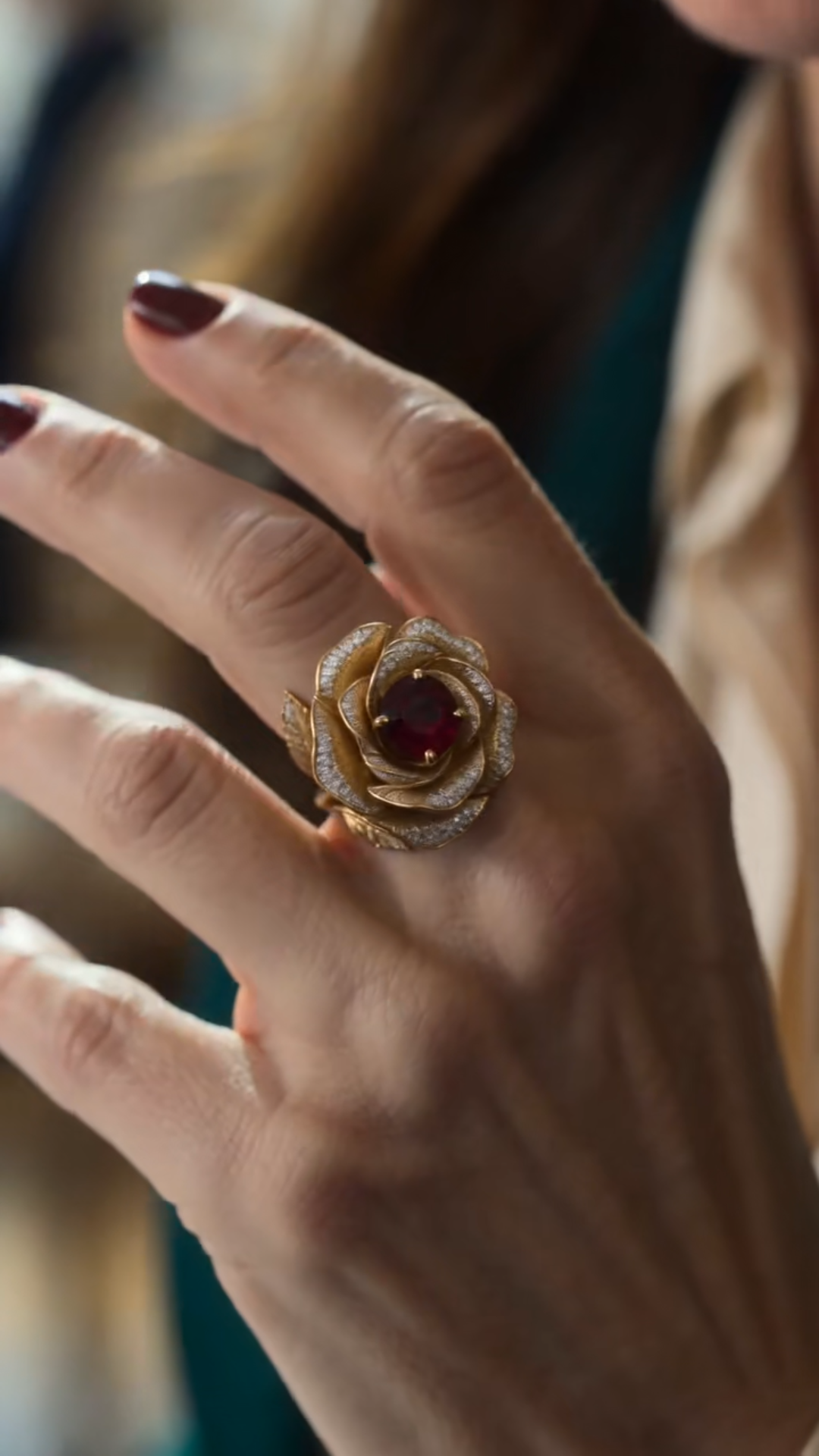 LA BAGUE AUX DEUX ROSES