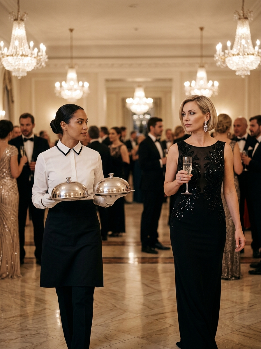 43 An Arrogant Elite Woman Publicly Humiliates A Quiet Maid At A Billionaire Gala, Only To Get Slapped Onto The Floor And Realize The Girl Is The Long-Lost Rightful Heir Her Family Secretly Buried Alive Twenty Years Ago