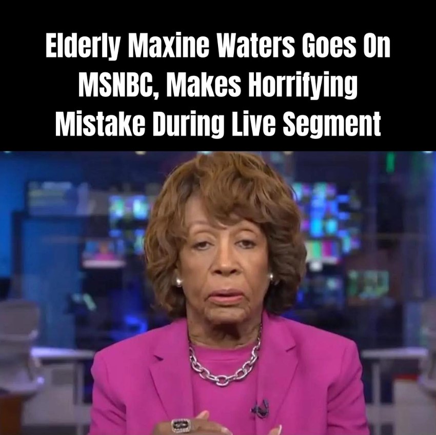 Maxine Waters Sparks Outrage After Major Blunder on Live MSNBC Segment