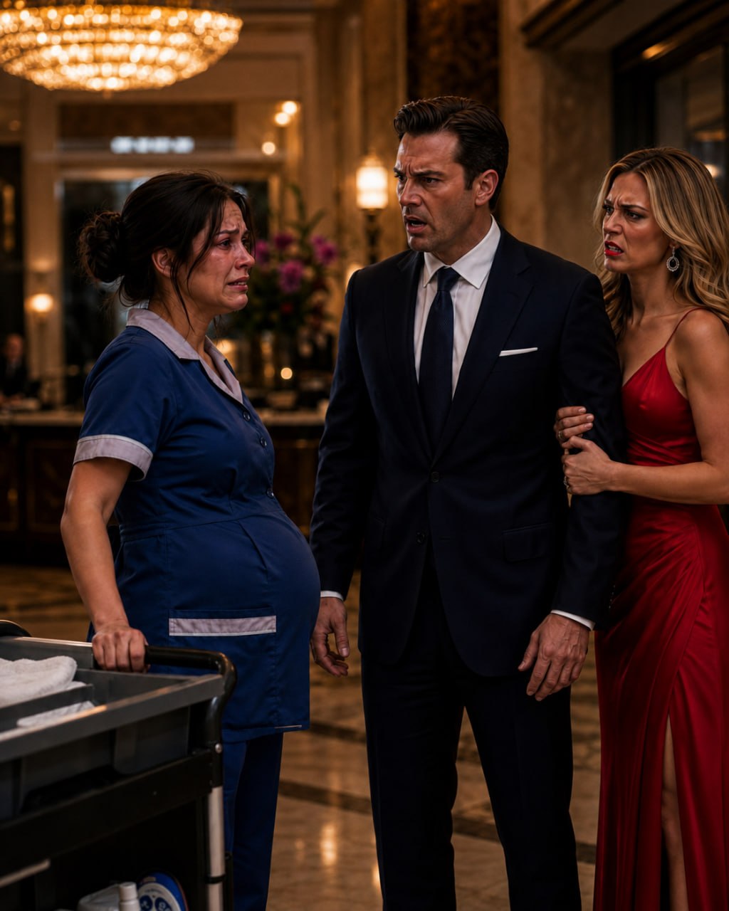 He Found His Pregnant Wife Scrubbing Floors at a Luxury Resort… Then Discovered the Betrayal That Changed Everything