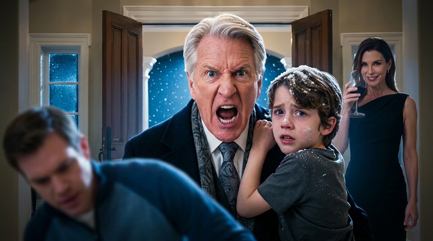 Richard Whitaker had barely crossed the doorway when he saw his three-year-old grandson shaking in the cold.