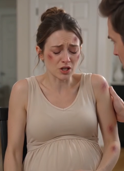 I came home from a three-week business trip and found my eight-month-pregnant wife scrubbing the floor on her knees—while my mother sat on the sofa telling her she’d missed a spot.