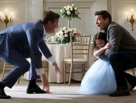 My seven-year-old niece was crying for her mother at her father’s wedding when he slapped her in front of everyone—and seconds later, I knocked him to the floor and told her the secret he had buried for months.