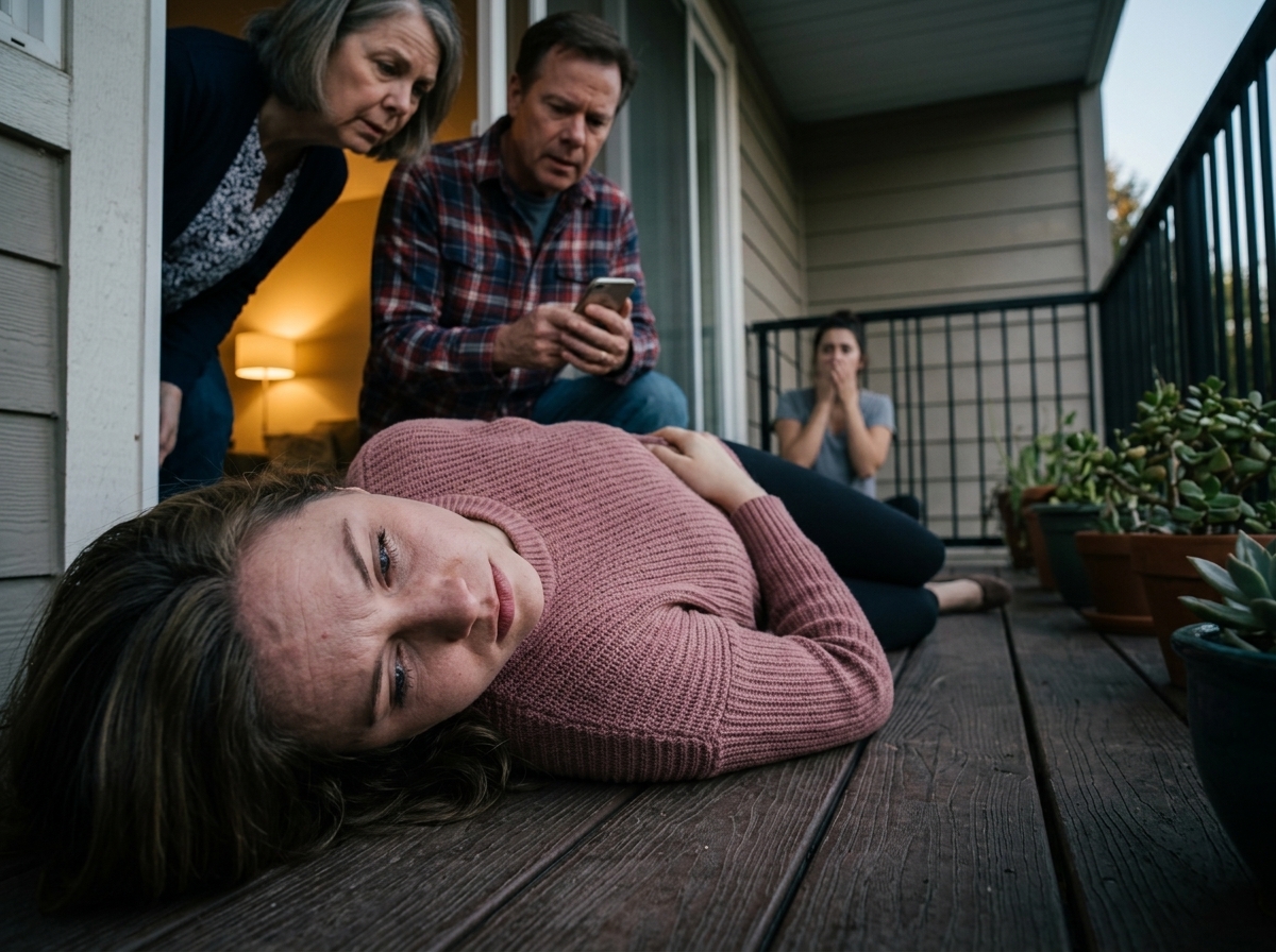 My Sister-in-Law Locked Me Outside While I Was 28 Weeks Pregnant—Then My Husband Saw What Was on the Terrace Floor