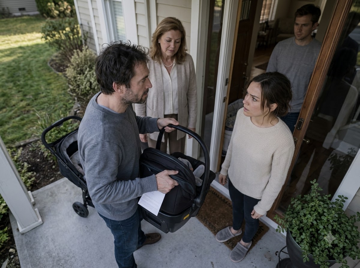 My Brother Came for My Baby With a Forged Court Order—Then the Empty Car Seat Exposed the Lie Our Mother Had Built for Him