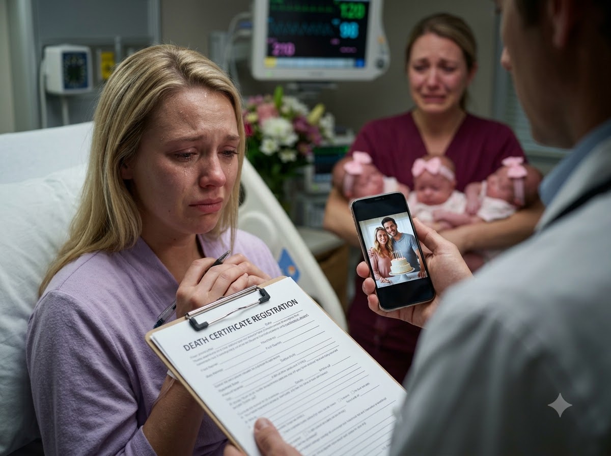 While I Was Signing an Emergency C-Section Alone to Save Our Triplets, My Husband Turned Off His Phone to Cut a Cake with His First Love