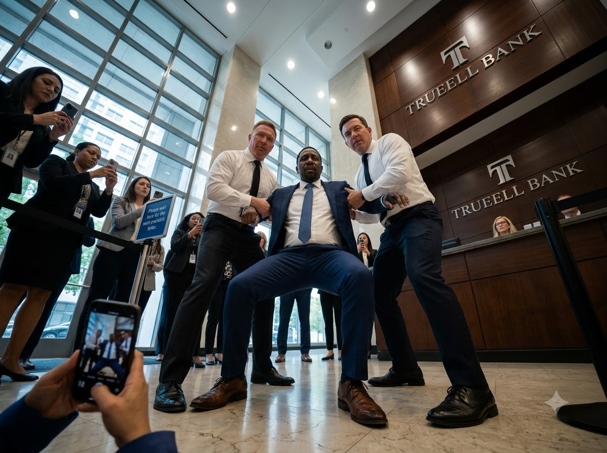 They Dragged a Black Man Across His Own Bank Lobby—Then the Teller’s Livestream Exposed Who He Really Was
