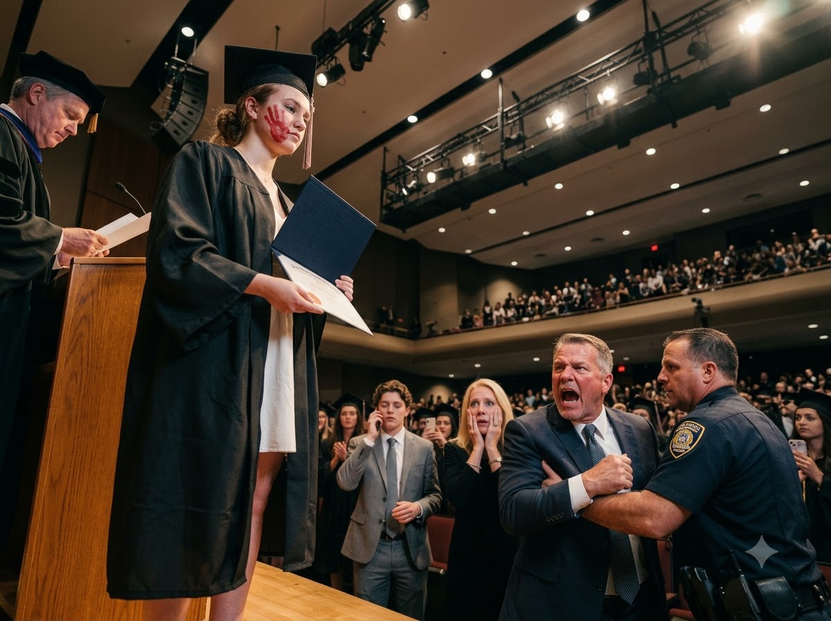 My Father Slapped Me Across the Face at Graduation and Called Me a Failure—Then the University President Opened My Evidence Folder and Asked Why $60,000 in Forged Student Loans Had Been Sent to My Brother