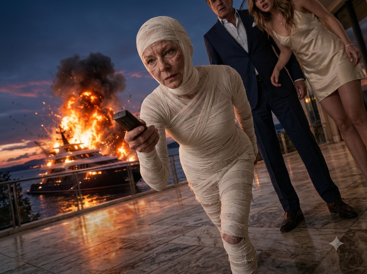 My Daughter Dragged My Burned Body Across the Floor and Said My Husband Had Replaced Me—But the “TV Remote” She Threw at Me Exposed the Yacht, the Stolen Millions, and the Explosion Meant to Kill Me