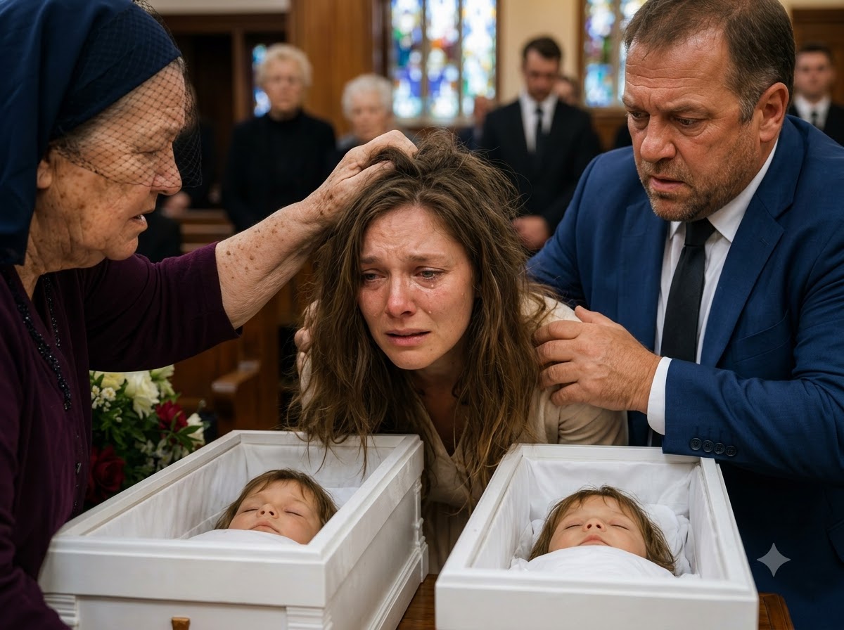 At My Twins’ Funeral, My Mother-in-Law Blamed Me for Their Deaths—Then My Four-Year-Old Daughter Asked What Grandma Had Put in Their Bottles That Night