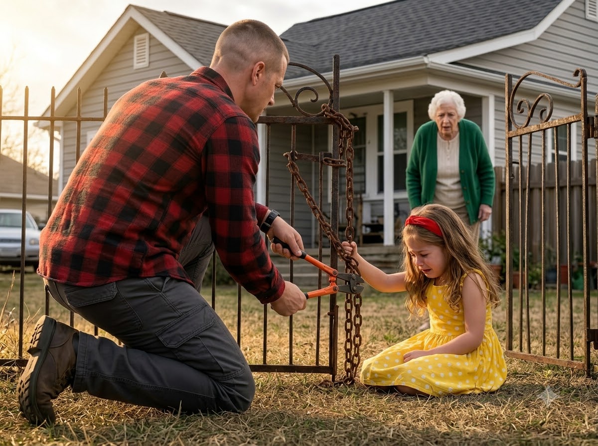 My Daughter Was Locked in a Backyard Cage—Then a Black Bag Rose From the Pool and Something Inside Started Moving