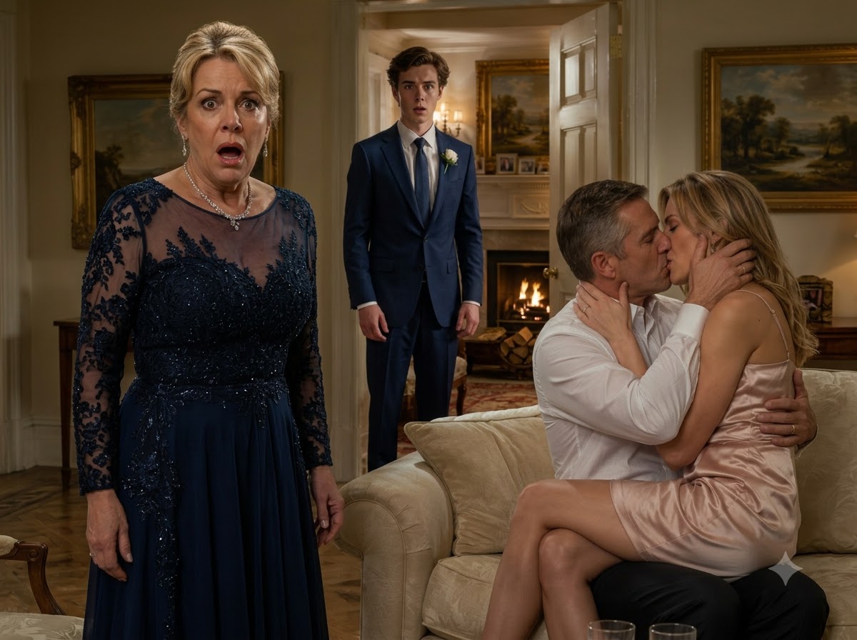 At My Son’s Wedding, I Caught My Husband Kissing the Bride—Then My Son Showed Me the Bank Transfers, and a Fifteen-Year Secret Turned the Ceremony Into a Criminal Investigation