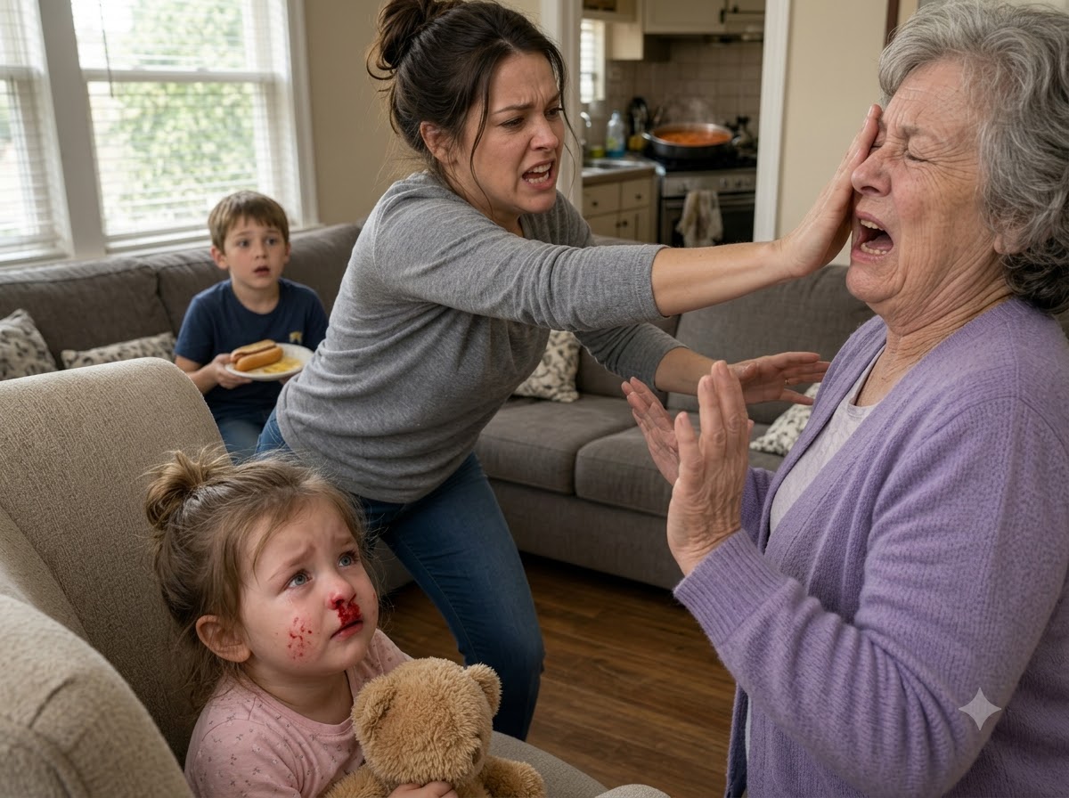 My Mother-in-Law Hit My Two-Year-Old Over a Hot Dog—Then My Husband’s First Words Exposed Who Had Been Paying for Her Cruelty All Along