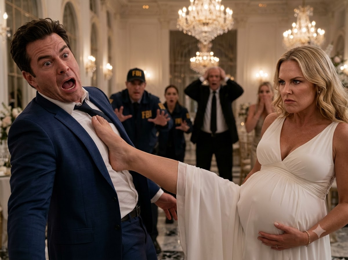 My Husband Knocked Me Down at My Baby Shower—At 2:00 PM, the FBI Walked In and Asked for His Father