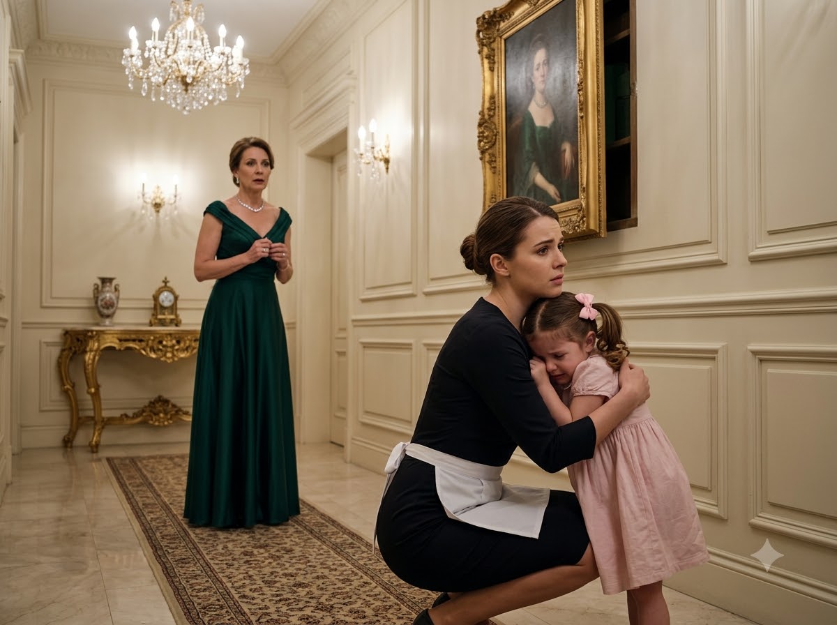 The Child Behind the Gold Portrait