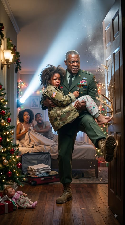 He Came Home for Christmas and Found His Daughter Freezing Outside—Then One Word From His Lieutenant Destroyed His Wife’s Lie