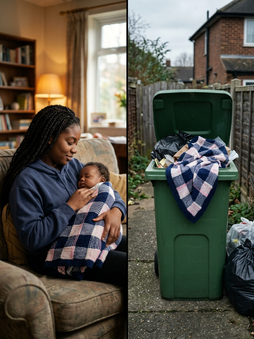 I Knitted a Blanket from My Late Mom's Sweaters for My Baby Brother – My Stepmother Threw It in the Dumpster, but Then My Grandma Made Her Regret It