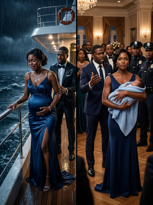The ocean was pitch black when my husband shoved me off the edge of his family’s yacht. “You can’t swim, and the baby is dragging you down,” he sneered, tossing a single life ring just out of my reach. I swallowed seawater, clawing at the freezing waves, promising my unborn child we would breathe again. He told the police it was a tragic, slippery accident. But at the reading of his billionaire father’s will, the grand mahogany doors swung open. I walked in, completely dry, holding my son. “The ocean didn’t drown me,” I whispered into the dead silence. “He tried to.”