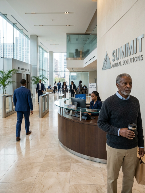 I decided to visit my wife at her job as a CEO. At the entrance, there was a sign that said…