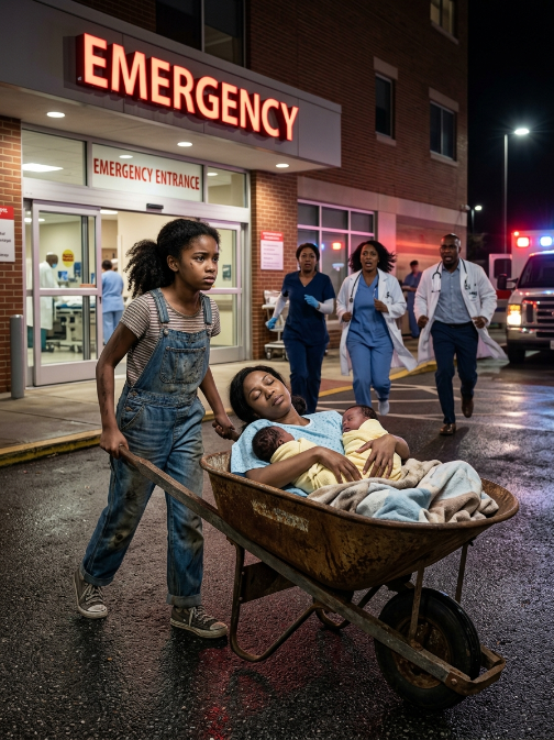 “Mom Won’t Wake Up…” A 7-Year-Old Dragged Her Unconscious Mother and Newborn Twins for Miles—What Doctors Discovered Left Everyone Speechless