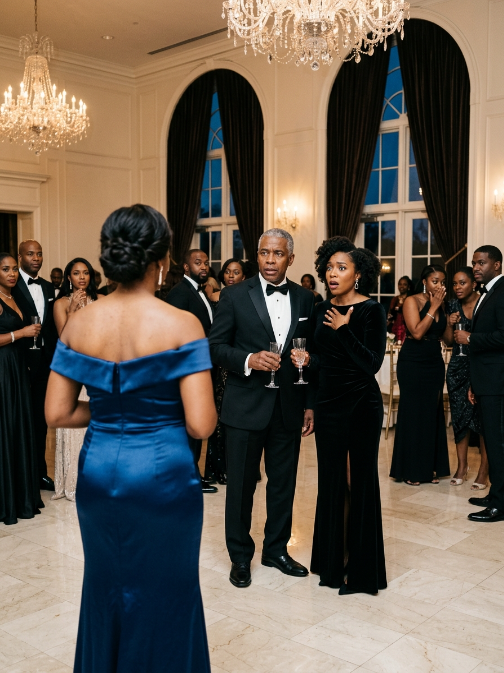 My husband burned the only decent dress I had to stop me from going to his promotion party. He called me a “shame.” But when the doors to the grand hall opened, I emerged in a way he never imagined…