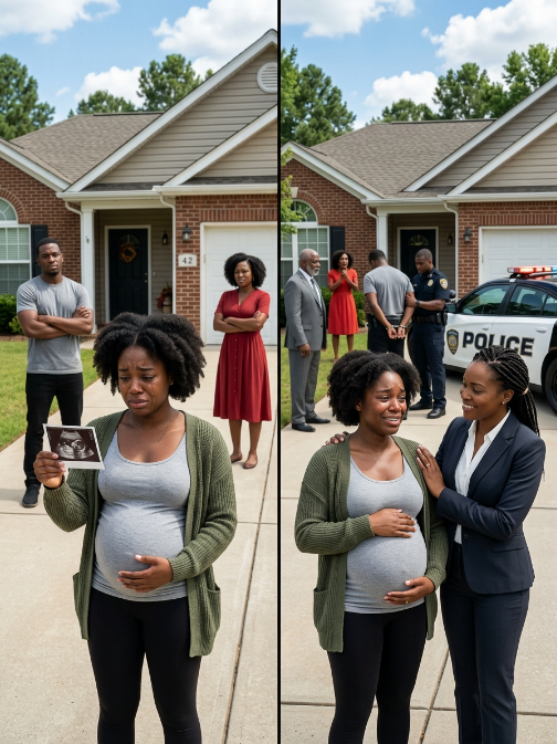 I came home from my final ultrasound to find my belongings packed in garbage bags on the front lawn. My husband stood in the doorway with his newly divorced sister. “She needs the master bedroom more than you do. You can sleep in the basement,” he said coldly. When I tried to push past them into my own home, his sister stuck her foot out. I tumbled backward down the steep porch steps, my heavy belly taking the brunt of the final impact. As the world started fading to black, the last thing I saw was them shutting the front door on me.