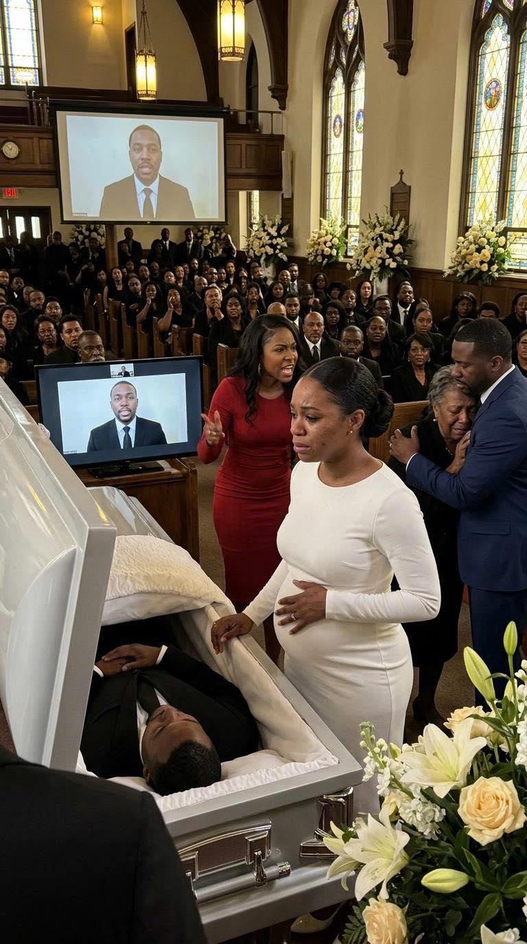 My husband had been in his coffin only a few hours when my mother-in-law demanded our house keys. “Pack your bags, incubator,” she sneered, tossing a f3ke paternity test onto the coffin. “My son’s millions belong to his real family.” My husband’s lawyer entered with a projector. Then my husband’s face appeared on screen, and his first sentence made my mother-in-law collapse.