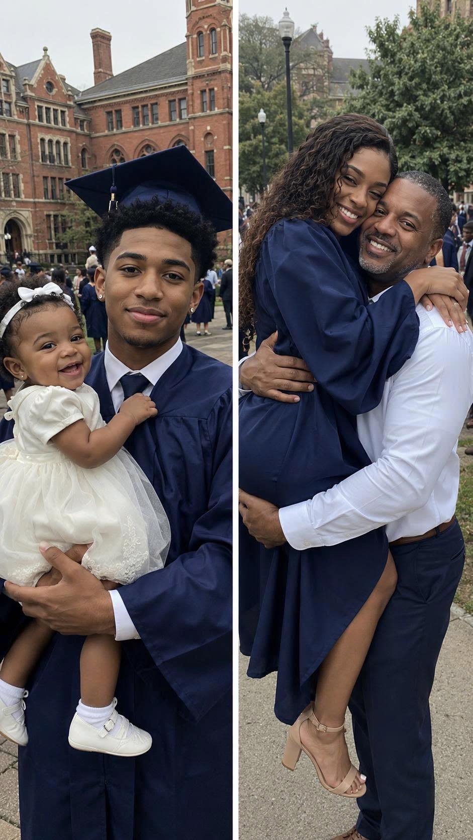 My dad raised me alone after my birth mother abandoned me. On my graduation day, she suddenly appeared in the crowd, pointed at him, and said, “There’s something you need to know about the man you call ‘father.'” The truth left me questioning everything I thought I knew about the man who raised me.