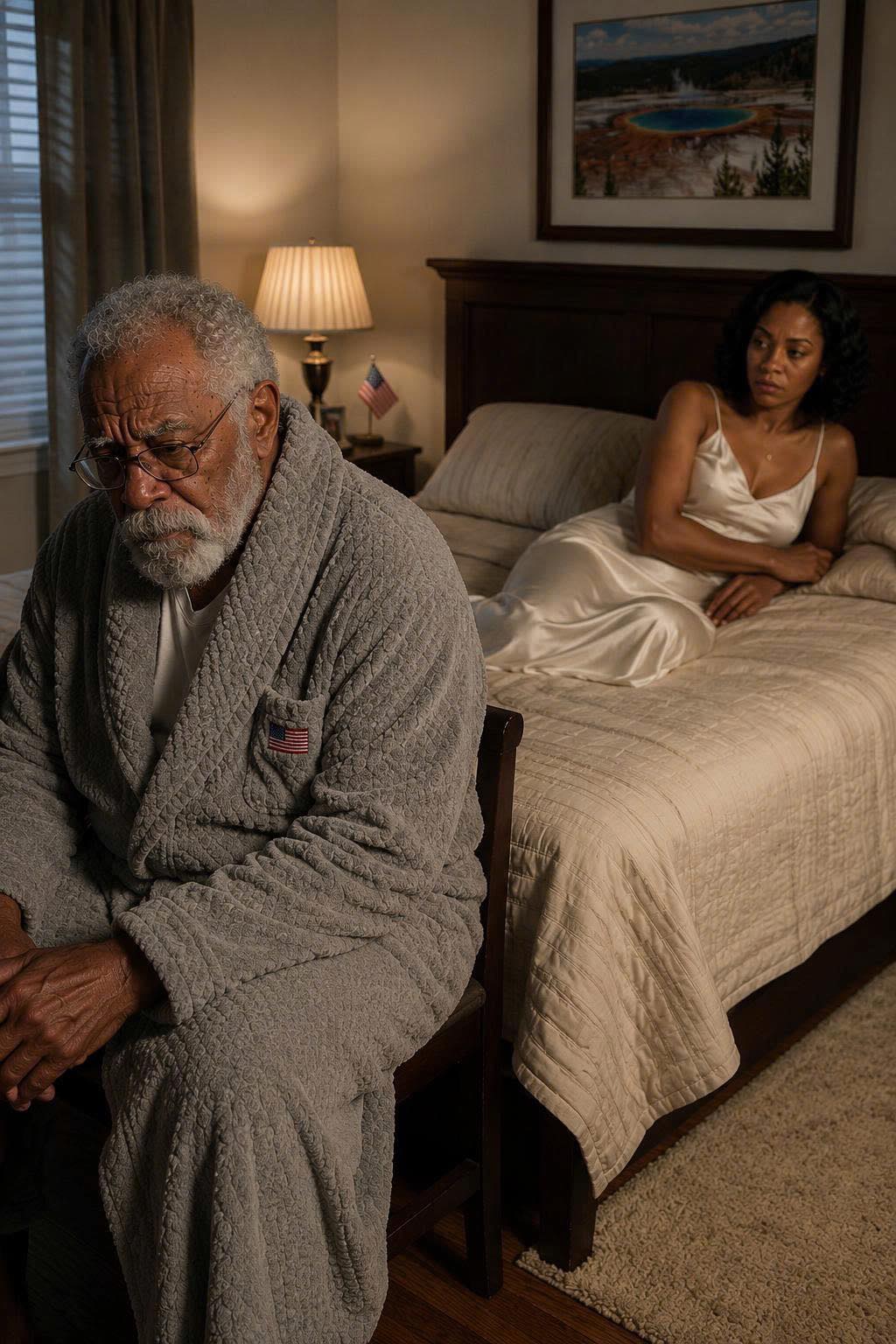 I married a wealthy old man to save my family… but on our wedding night, he didn’t touch me. He simply sat in the darkness and said: “Sleep. I want to watch.” The way he said it made my skin crawl… and by morning I realized this marriage had never been about money.