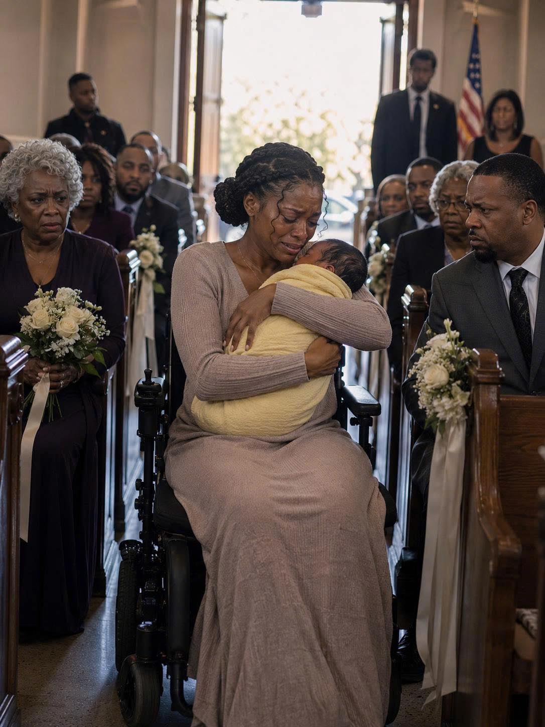 During My Wedding Vows, a Woman in a Wheelchair Rolled In Holding a Baby and Said, 'Please, Listen Before You Marry Him'