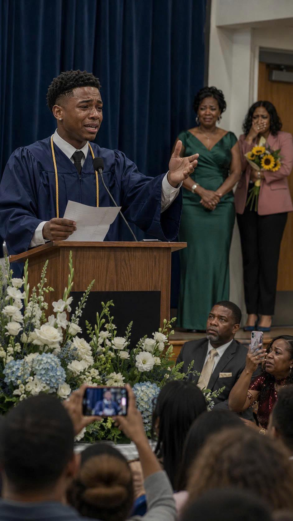 MY EX-HUSBAND’S NEW WIFE THOUGHT SHE COULD PUSH ME TO THE BACK OF MY OWN SON’S GRADUATION — UNTIL MY SON TOOK THE MICROPHONE AND SAID SOMETHING NO ONE IN THE ROOM WAS READY TO HEAR.