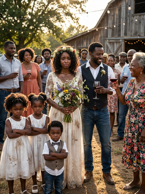 At 18 years old, I was put into a borrowed white dress and sent away to MARRY a 38-year-old widowed farmer with three children—a boy who hated me, another who refused my food, and a little girl still crying for her d.e.a.d mother every night. I thought I was being married off to save a broken family. Then I overheard my husband whisper, “I ONLY MARRIED HER BECAUSE THE KIDS NEEDED A WOMAN.” I packed my suitcase and left before sunrise… never knowing that my leaving was about to expose a secret my aunt had buried for years—and it would change everything I believed about why I was sent to that house.