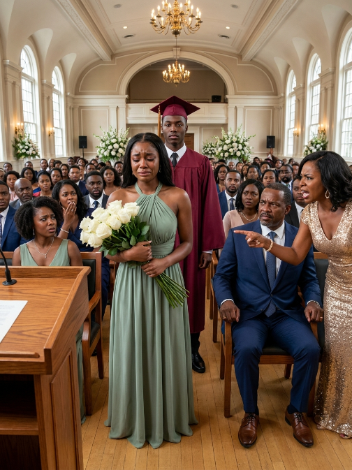 I came to my son’s graduation with flowers in my hands and pride overflowing in my heart, only for my ex-husband’s new wife to hum!liate me in front of everyone by saying, “That seat is reserved for the real family.”