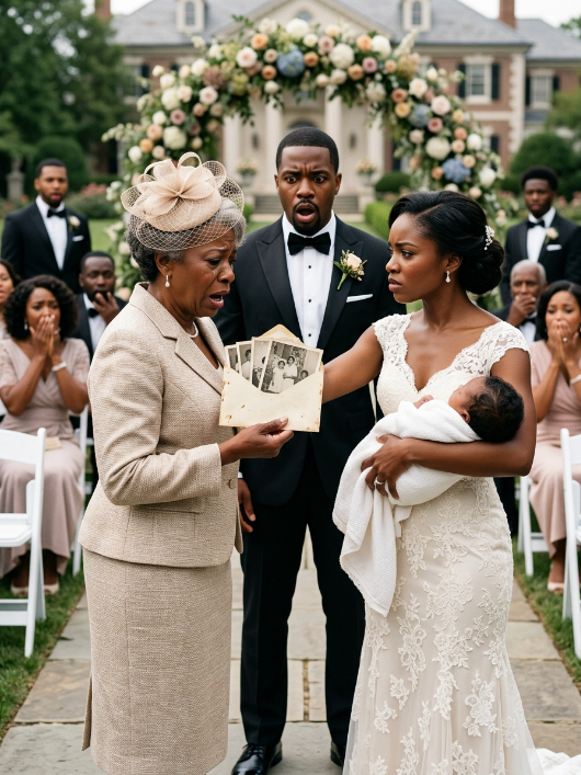 She arrived at the wedding with a baby and a sealed envelope—minutes later, a hidden truth tore the entire family apart