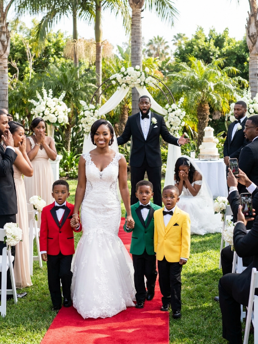 At my ex-husband’s luxury wedding, I walked straight past the humiliating seat his mother assigned me and sat in the front row beside three little boys she never knew existed. When the wedding coordinator whispered, “THIS SECTION IS FOR CLOSE FAMILY ONLY,” I smiled and answered, “THERE IS NOBODY HERE MORE CLOSELY RELATED TO THE GROOM THAN HIS BIOLOGICAL CHILDREN.” But the real shock came later, when Eleanor offered me ten million dollars for custody… and I quietly revealed that I already owned her family’s debt, mansion, and future.
