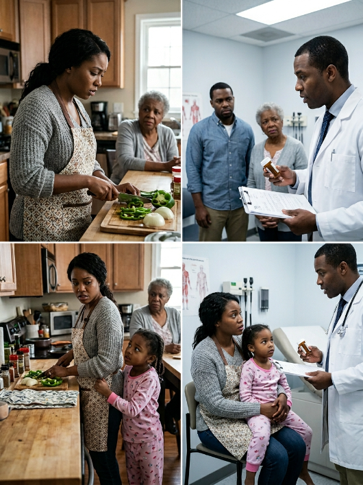 I was chopping vegetables when my four-year-old da...