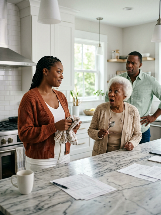 In the second month of our marriage, my mother-in-law said, “Since you live in the family house, you should pay all the bills.” I smiled and answered, “Then I’ll move back to the house I bought before we got married.” My husband turned pale and asked, “What house?”