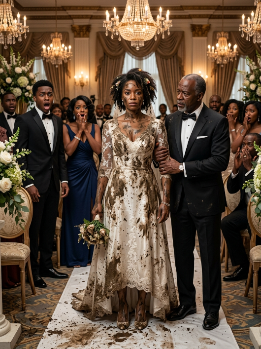 My mother-in-law poured something filthy over my wedding dress and left a note: “Know your place.” In front of 200 guests, I put it on anyway, took my father’s arm, and walked down the aisle without shedding a tear. Then I smiled at the groom and whispered, “Your mother forgot one thing — I know the secret that will destroy you both.”
