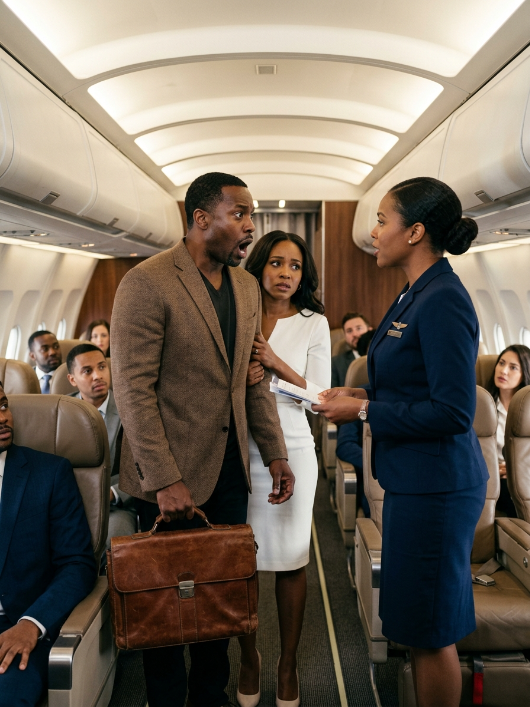 My husband boarded a flight to Cancun with his mistress… never imagining that the wife he looked down on would be serving him revenge in first class.