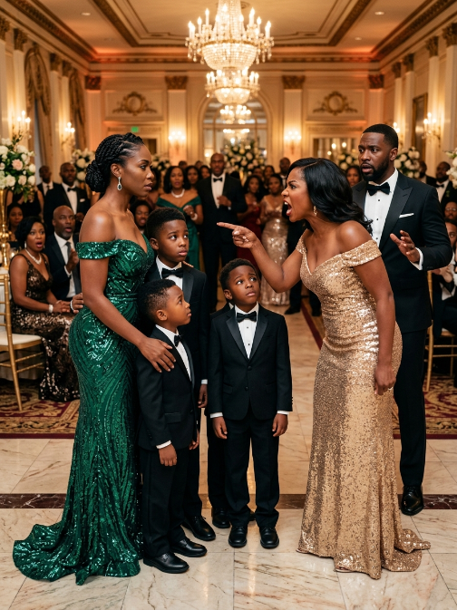 I took my 4-year-old triplets to my millionaire ex...