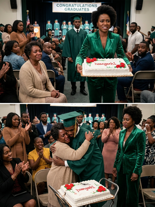 I spent 19 years of my youth and career raising my sister’s son until he graduated. But I was stunned when my sister appeared with a cake that read “Real Mom”… Just as I was about to turn and leave, I realized her son had one last thing to say…