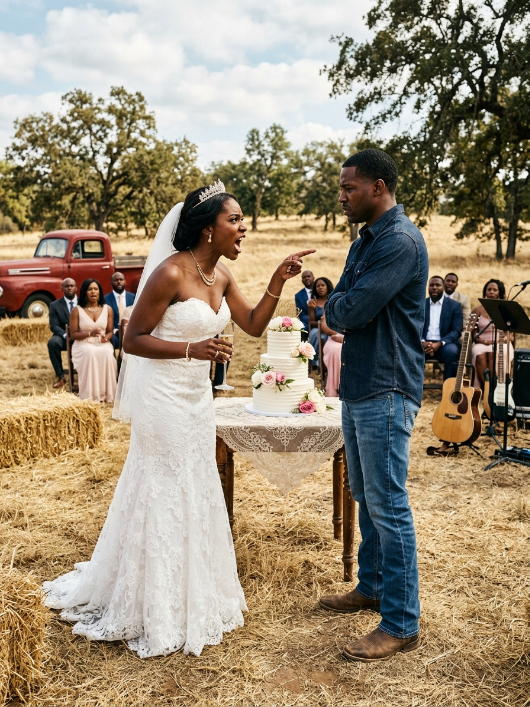 I arrived at my ranch with my children and found someone else’s party; the woman with the crown yelled at me, “Get off my property,” without knowing who was standing in front of her.