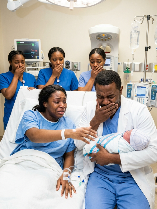 She walked into the hospital alone to give birth… and moments after her baby arrived, the doctor looked at him — and suddenly broke down in tears.