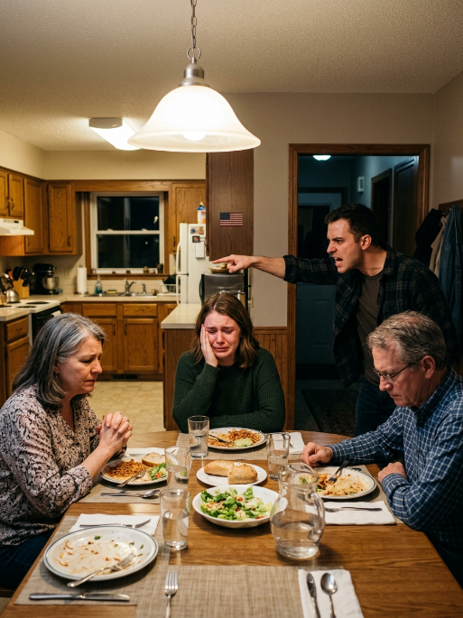 At dinner, my brother slapped me and shouted: ‘get out of my house!’. My parents just sat there, watching coldly. A week later, a package arrived at their door. 50 missed calls from my mother: ‘it was a mistake!’. My reply was three words: “Get out… Now.”