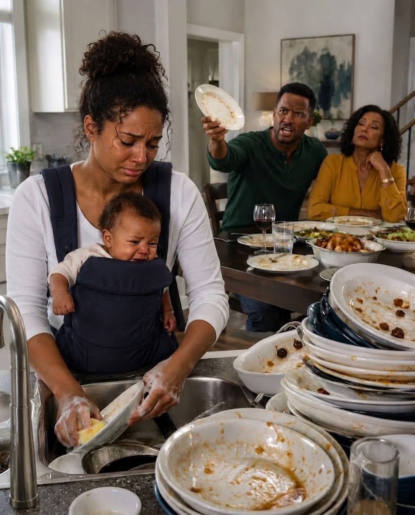 When I arrived at my daughter’s house, she was holding her crying baby with one arm while washing a mountain of dishes with the other.