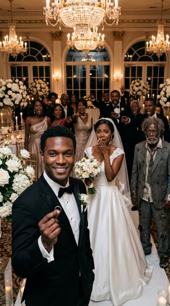 At our lavish wedding reception, my arrogant mother-in-law shattered my dead mother’s heirloom. “Buy a real gift,” she sneered, throwing a check at my poor dad. My fiancée smirked. Taking off my ring, I announced: “The wedding is over.” As my furious in-laws chased us into the rain, an armored convoy arrived. Bypassing them, the elite security guards marched straight toward my dad, and…