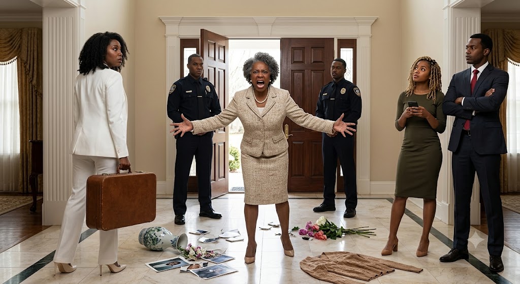 My mother-in-law blocked the doorway of my new apartment and screamed that her son had bought it for her, ordering me to leave. She called me trash—so I took the trash out