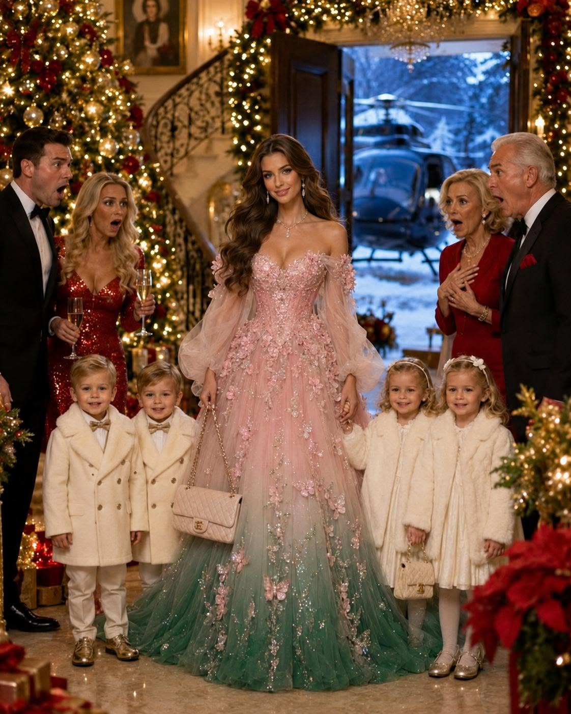 He Invited His “Childless” Ex-Wife to Christmas to Humiliate Her—Then She Walked In with the Quadruplets He Abandoned